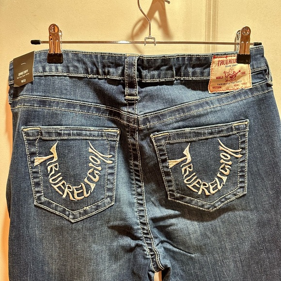 True Religion Blue Skinny Jeans with Tapered Fit NWOT - Picture 3 of 7